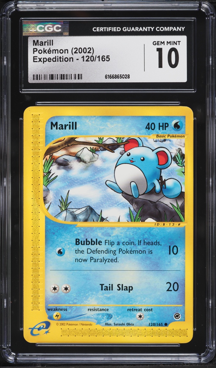 2002 Pokemon Expedition Marill #120 CGC 10 GEM MINT