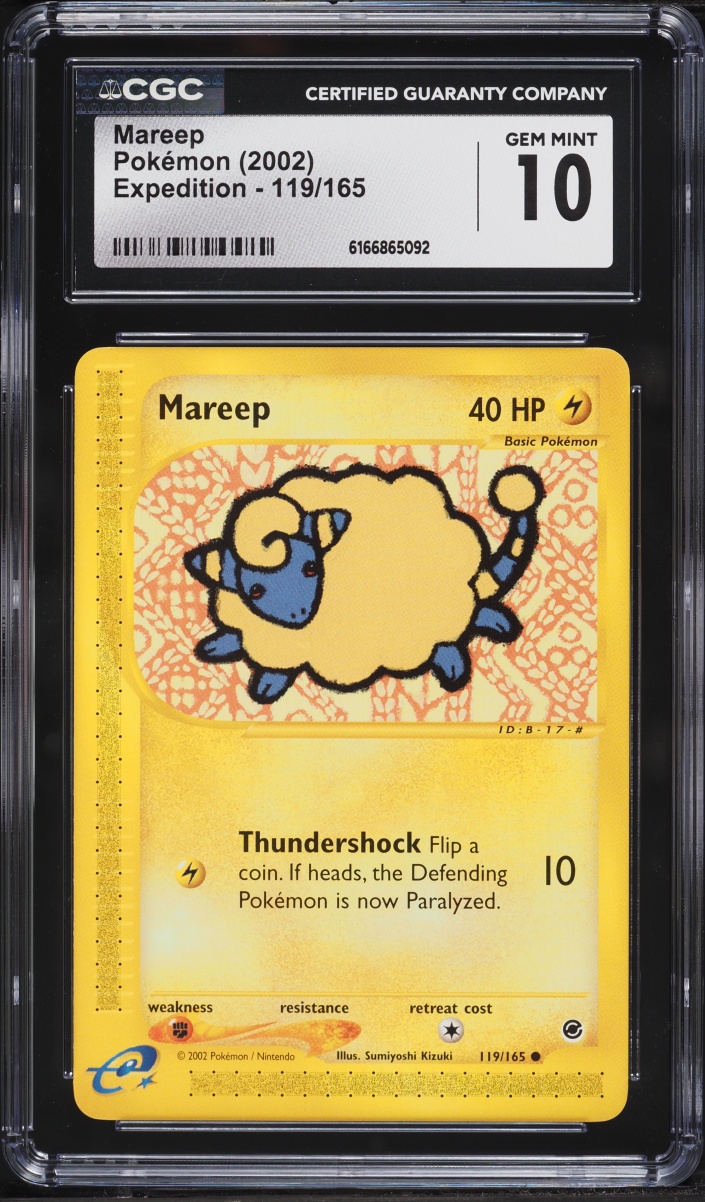 2002 Pokemon Expedition Base Set Mareep #119 CGC 10 GEM MINT