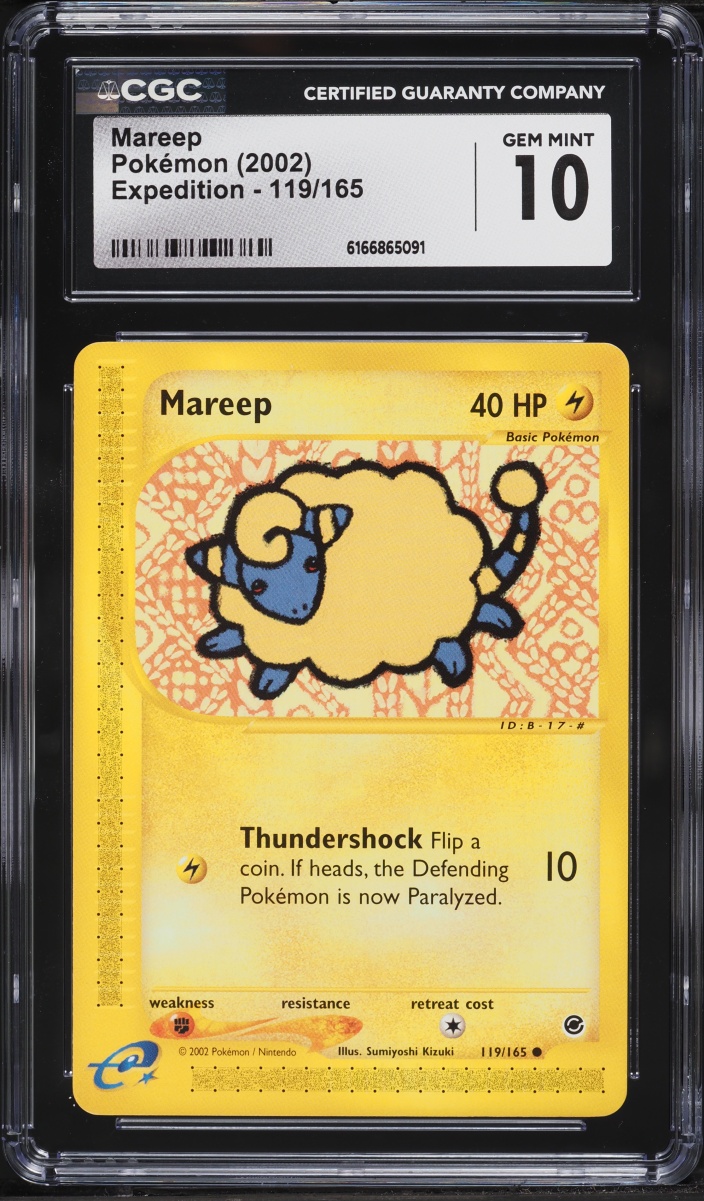 2002 Pokemon Expedition Base Set Mareep #119 CGC 10 GEM MINT