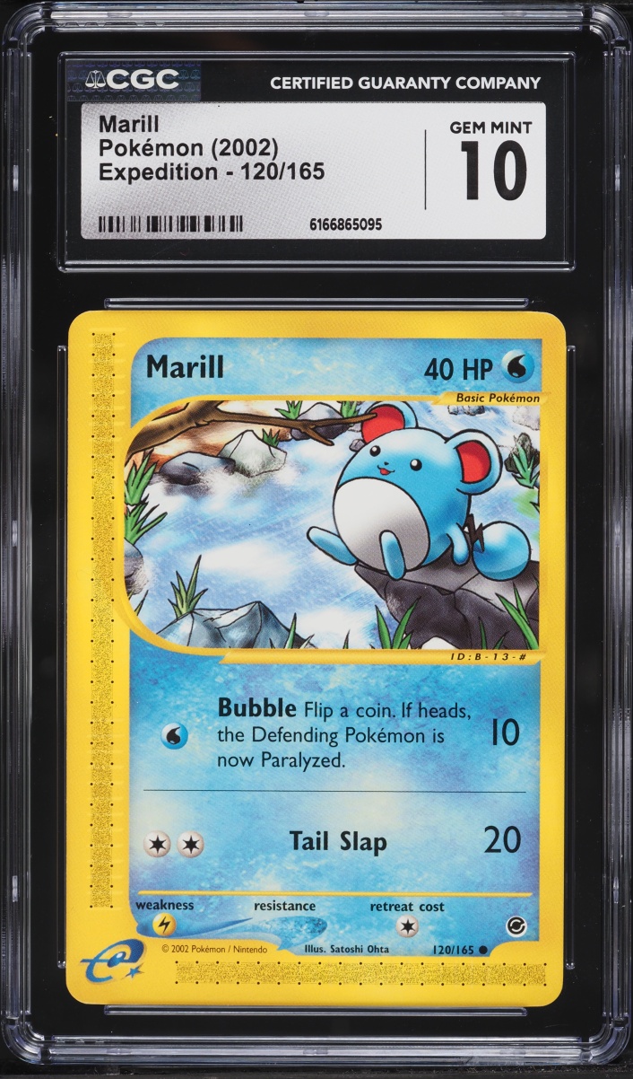 2002 Pokemon Expedition Marill #120 CGC 10 GEM MINT