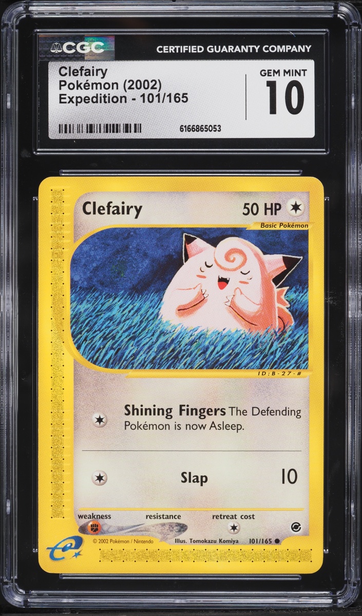 2002 Pokemon Expedition Base Set Clefairy #101 CGC 10 GEM MINT