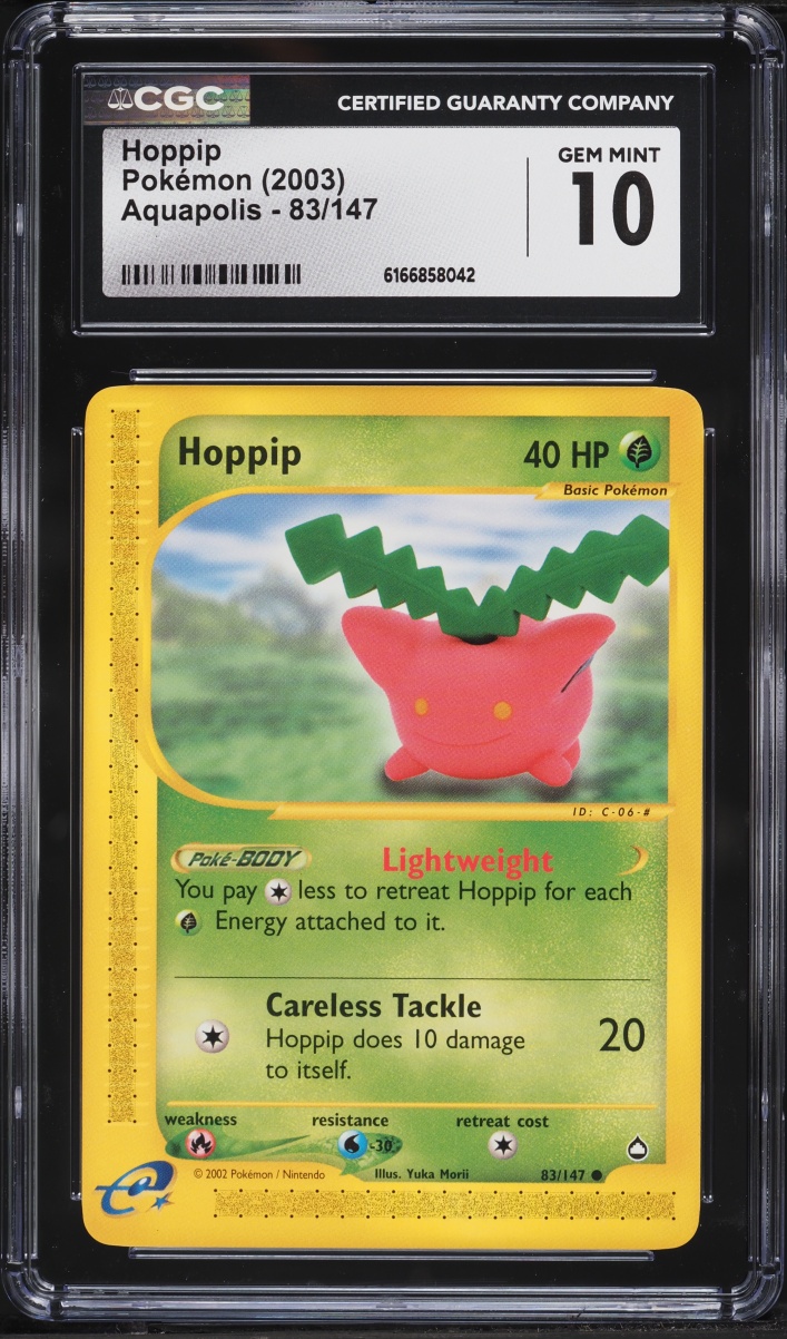 2003 Pokemon Aquapolis Hoppip #83 CGC 10 GEM MINT