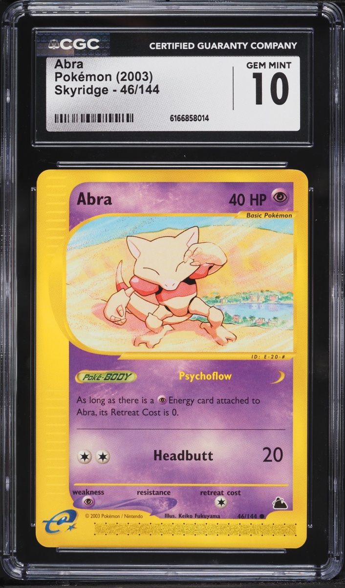 2003 Pokemon Skyridge Abra #46 CGC 10 GEM MINT