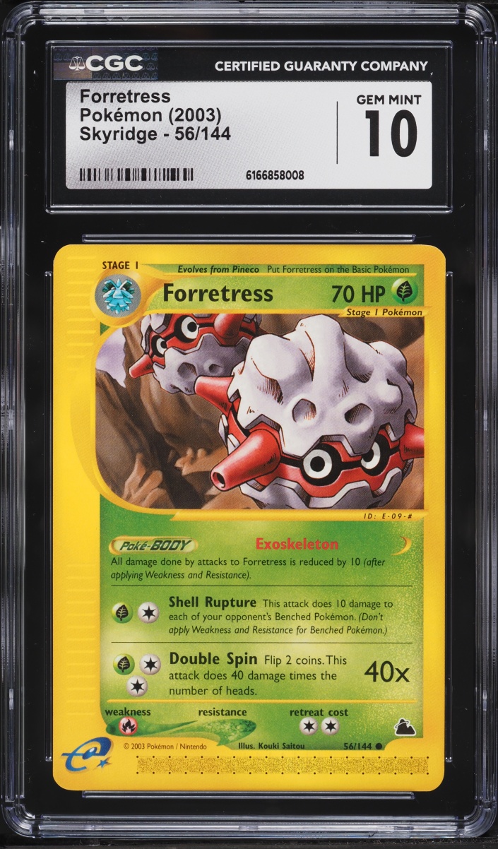 2003 Pokemon Skyridge Forretress #56 CGC 10 GEM MINT