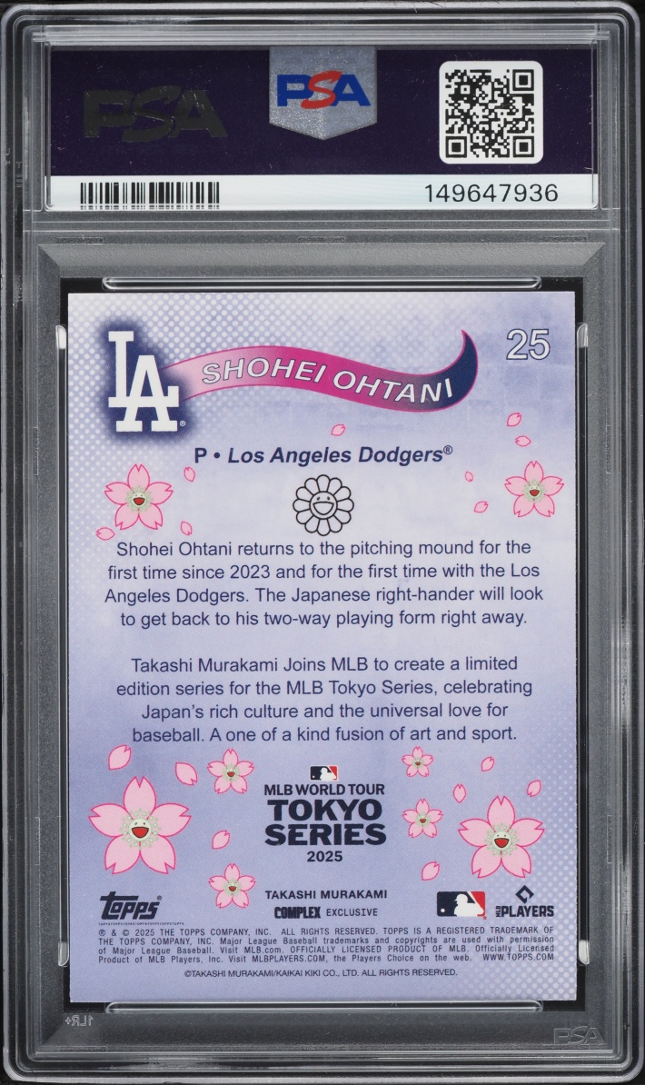 2025 Topps Murakami Tokyo Series Shohei Ohtani #25 PSA 8 NM-MT