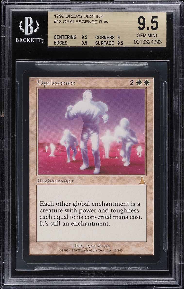 1999 Magic The Gathering MTG Urza's Destiny Foil Opalescence R W