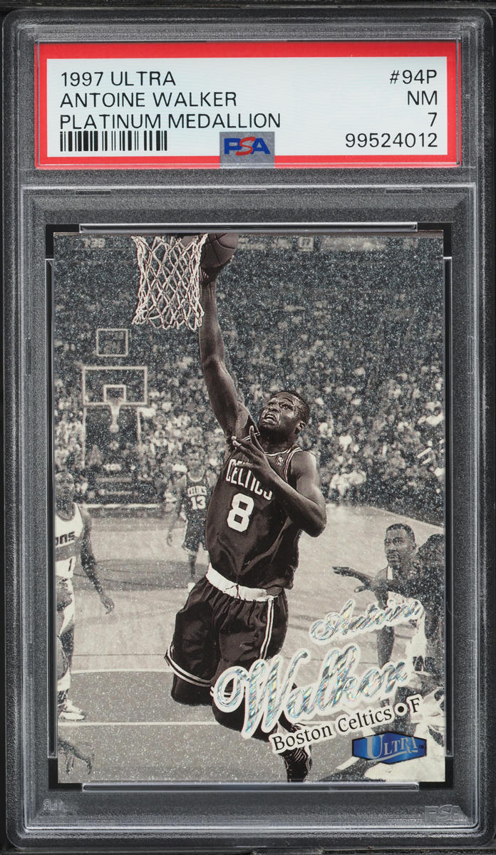 1997 Ultra Platinum Medallion Antoine Walker /100 #94P PSA 7 NRMT