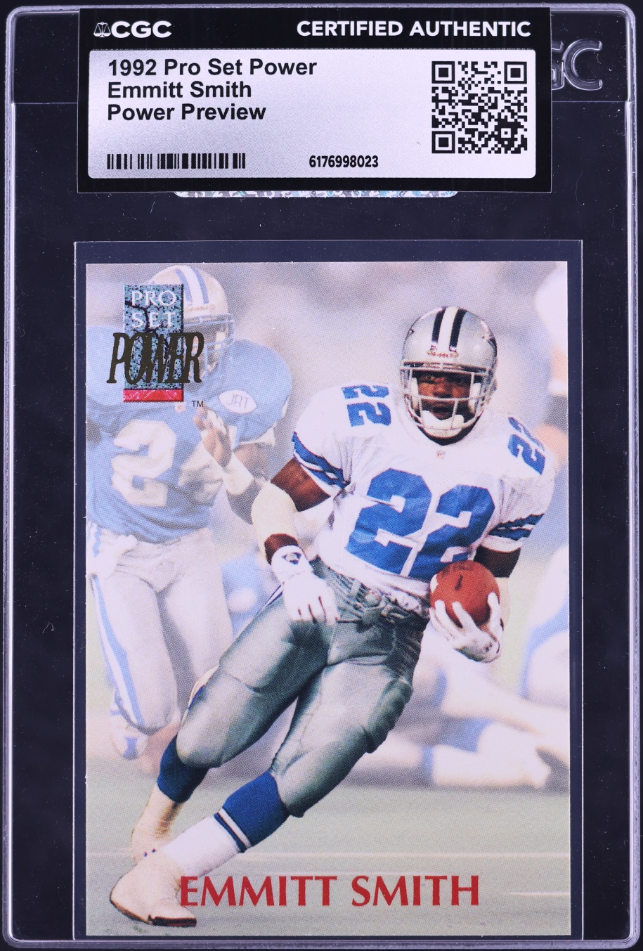 1992 Pro Set Power Preview Emmitt Smith CGC AUTH