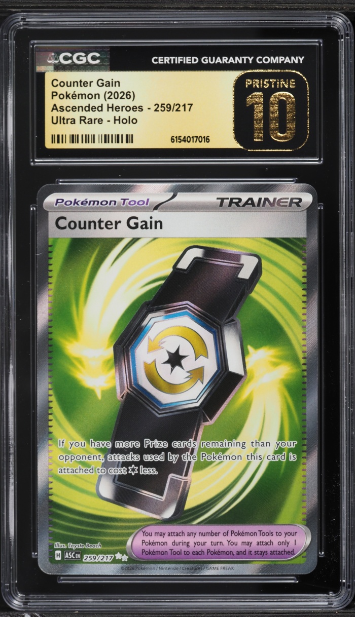 2026 Pokemon Mega Evolution Ascended Heroes Full Art Counter Gain #259 CGC 10 PRISTINE