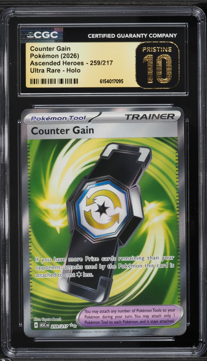 2026 Pokemon Mega Evolution Ascended Heroes Full Art Counter Gain #259 CGC 10 PRISTINE