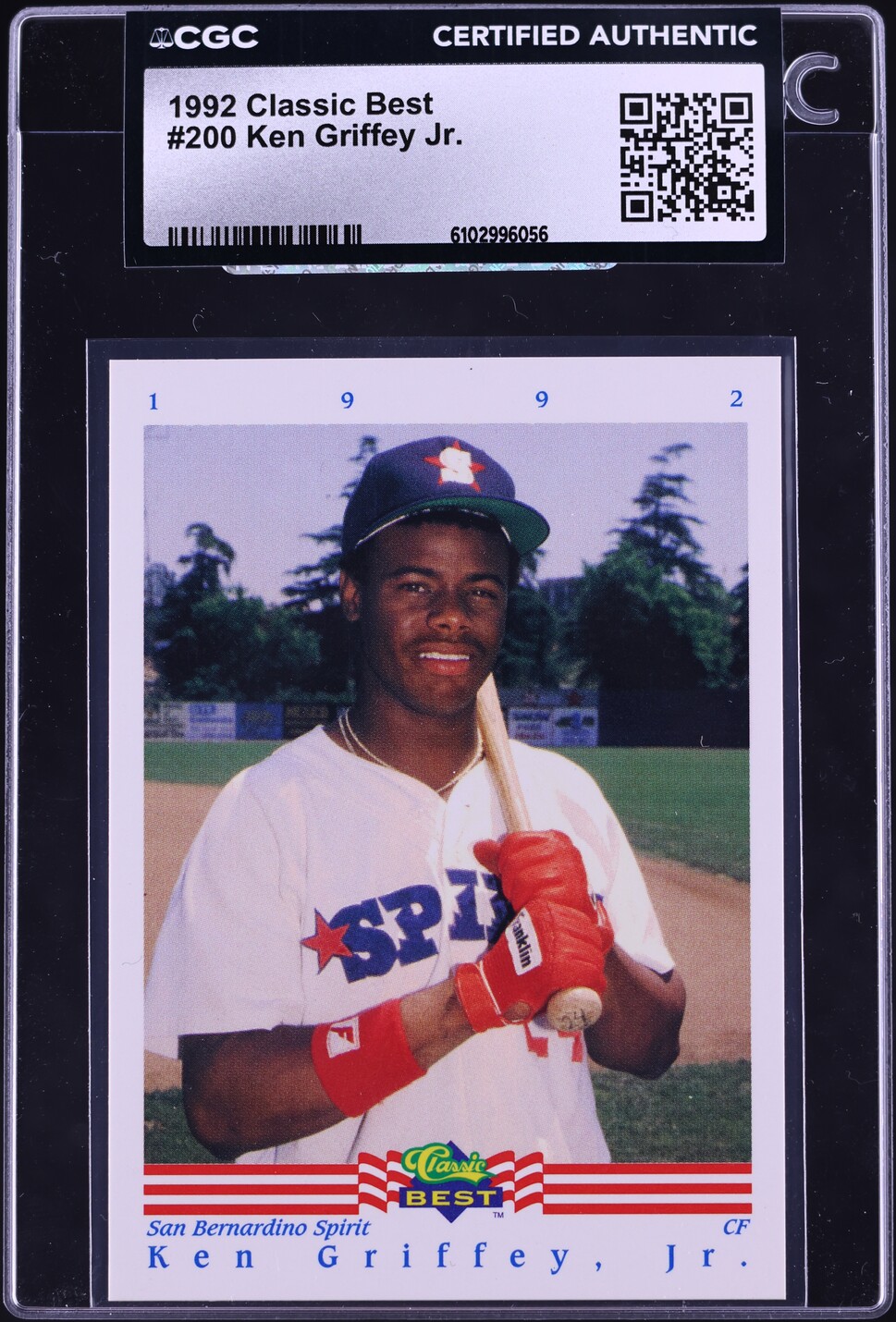 1992 Classic Best Ken Griffey Jr. #200 CGC AUTH