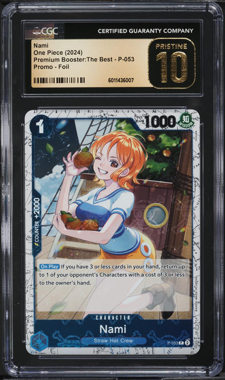 2024 One Piece Premium The Best Alt Art Nami #OP01-016 CGC