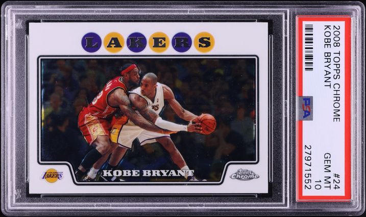 2008 Topps Gold Kobe Bryant w/ LeBron James #24 SGC 10 GEM