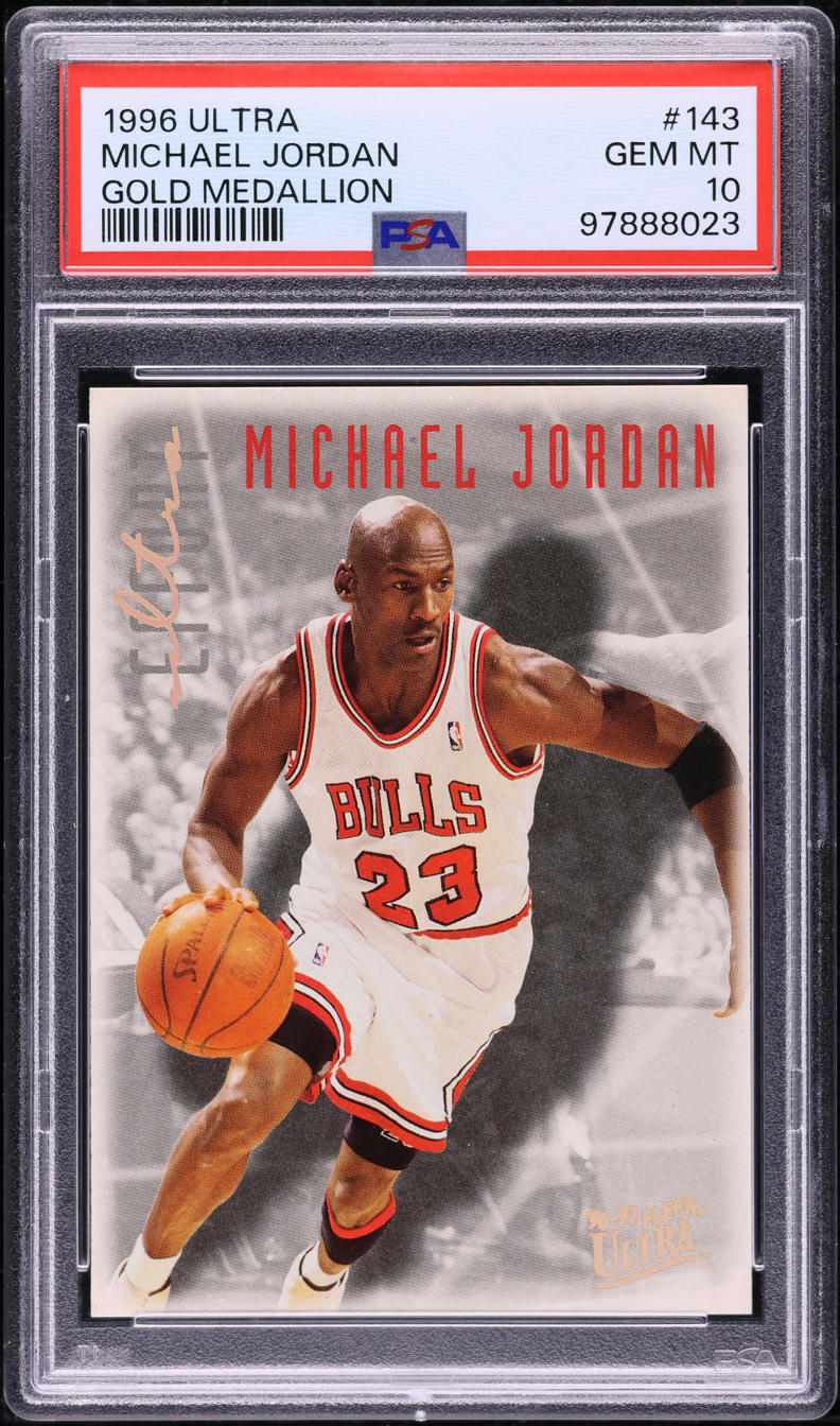 1996 Ultra Gold Medallion Michael Jordan #143 PSA 10 GEM MINT