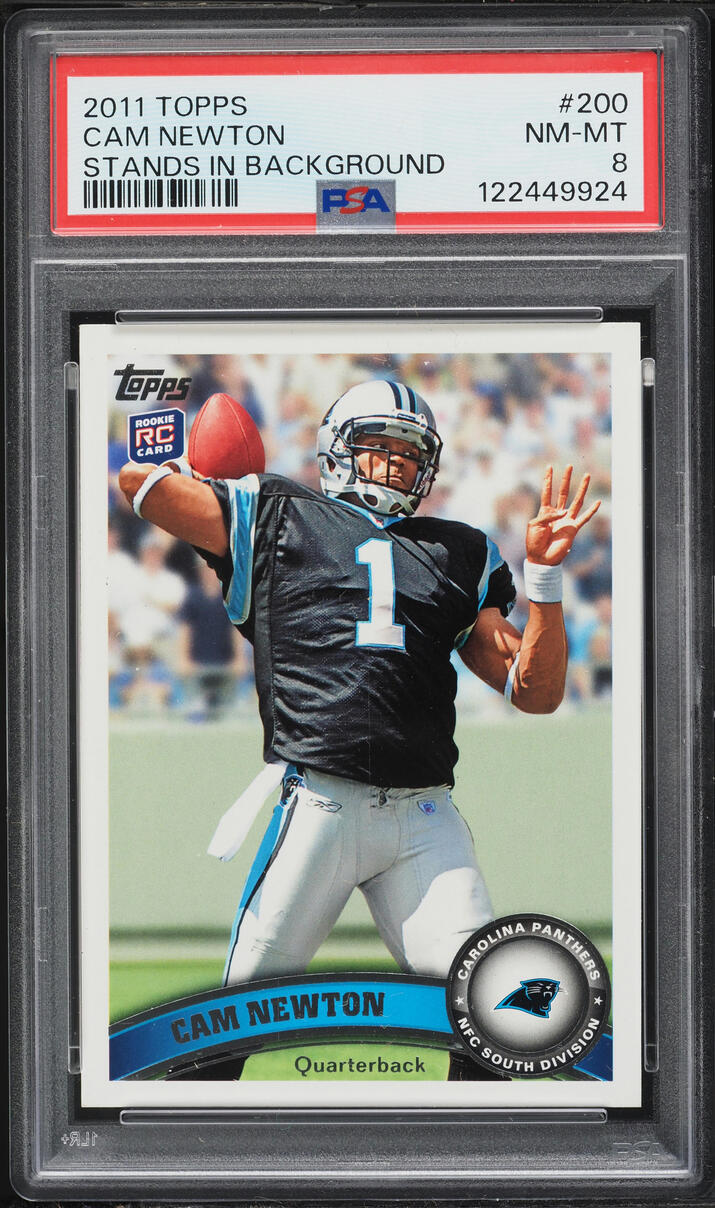 2011 Topps Football Cam Newton ROOKIE #200 PSA 8 NM-MT