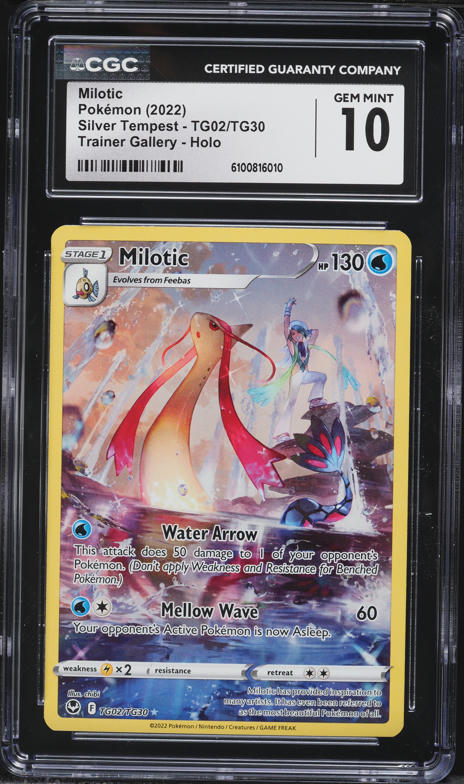 2005 Pokemon EX Emerald Reverse Holo Milotic #8 CGC 9.5 MINT+ on