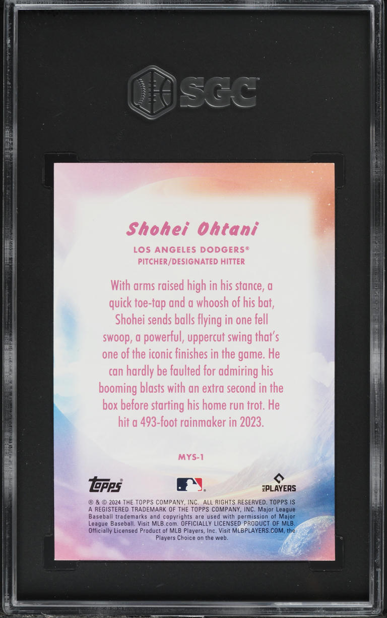2024 Topps Update Mystical Shohei Ohtani #MYS-1 SGC 9.5 MINT+