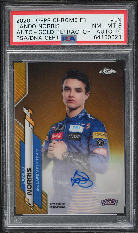 2020 Topps Chrome Formula 1 F1 Refractor Lando Norris ROOKIE #7