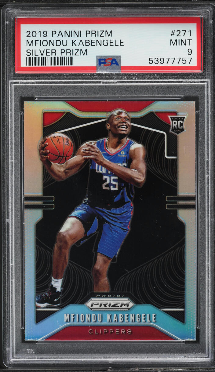 2019 Panini Prizm Silver Mfiondu Kabengele ROOKIE #271 PSA 9 MINT