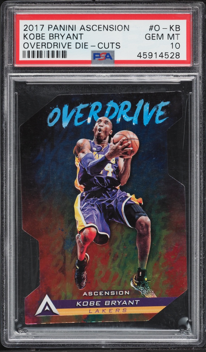 2017 Panini Ascension Overdrive Die-Cut Kobe Bryant #O-KB PSA 10 GEM MINT