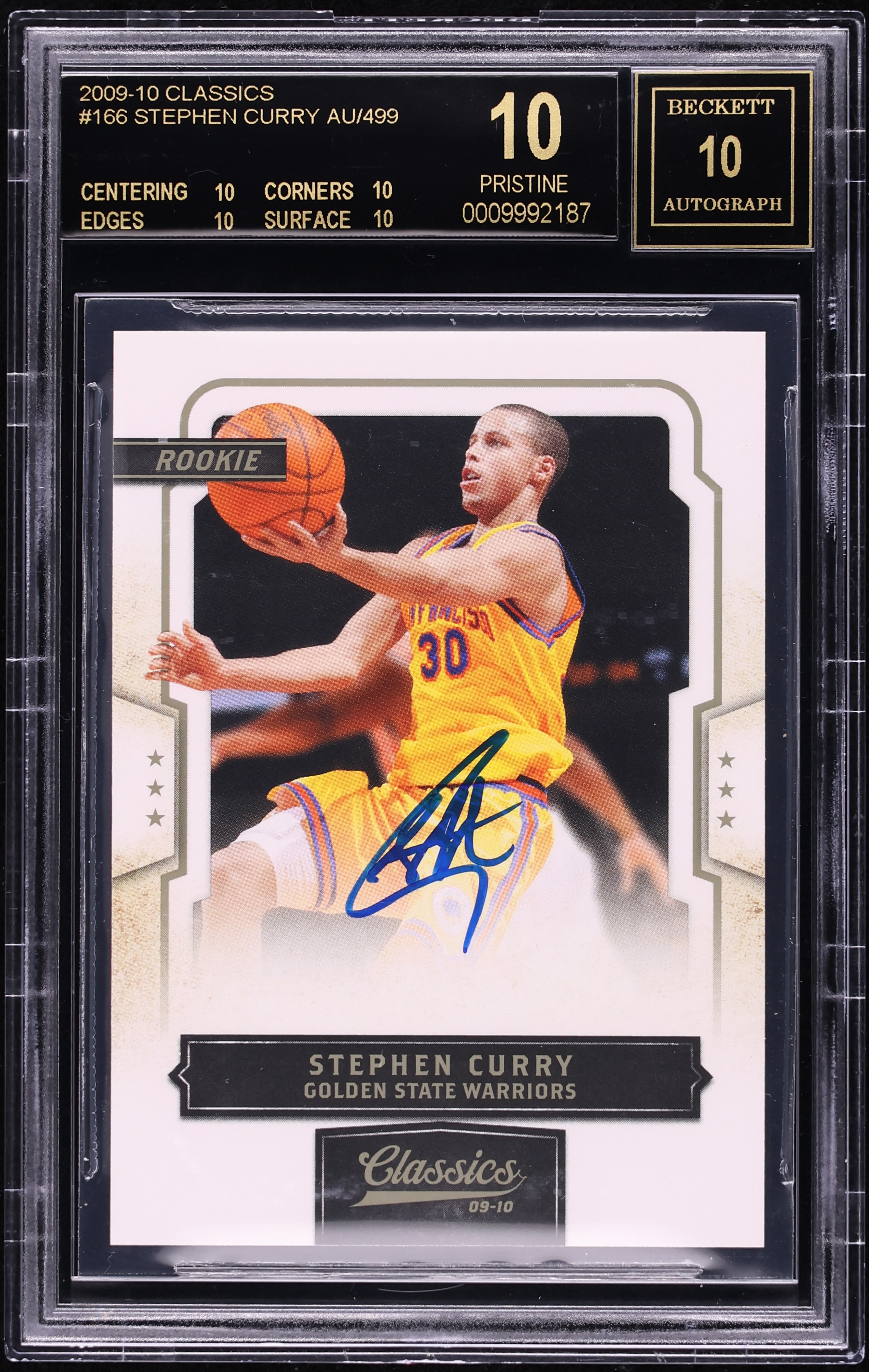 ○STEPHEN CURRY 2009 ROOKIE CLASSICS カリー Stephen Curry Rookie Card 2009-10 UD First Edition #196 BGS