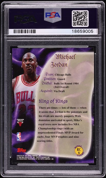 1997 Stadium Club Royal Court Michael Jordan #RC6 PSA 10 GEM MINT