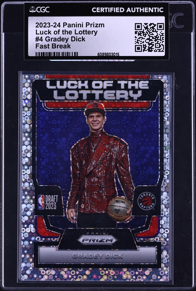 2023 Panini Select Revolution Gold Prizm Gradey Dick ROOKIE /10