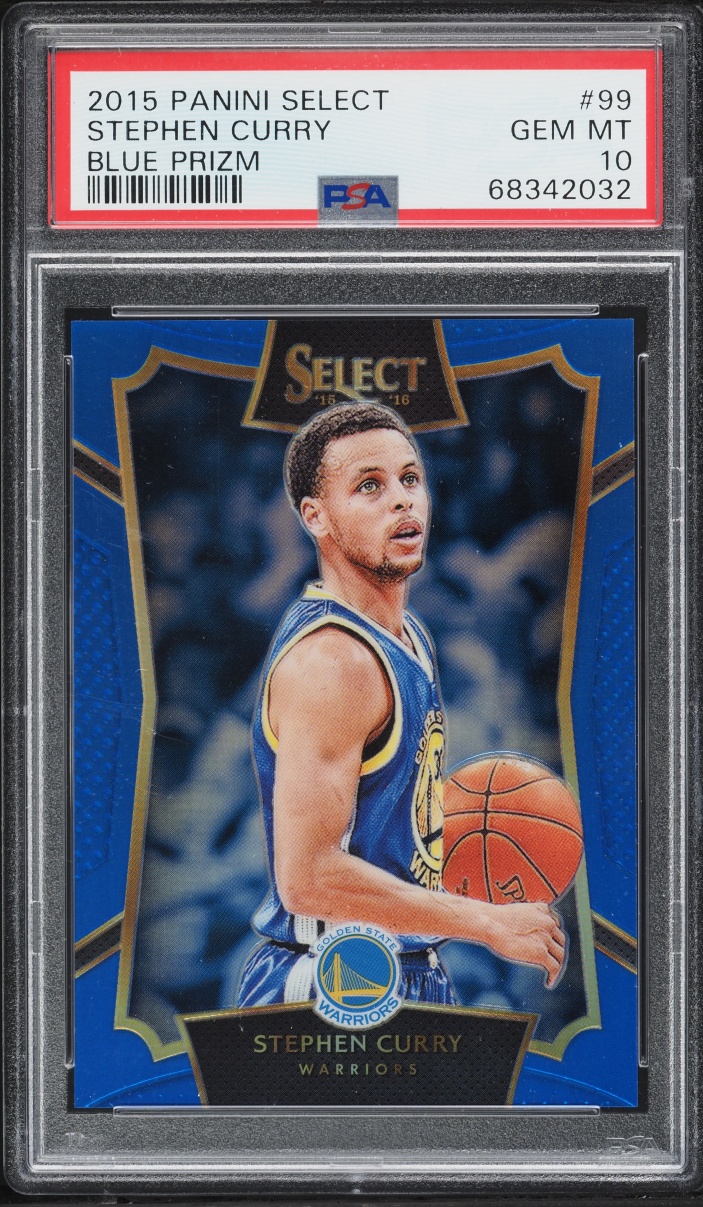2015 Select Blue Prizm Stephen Curry /249 #99 PSA 10 GEM MINT