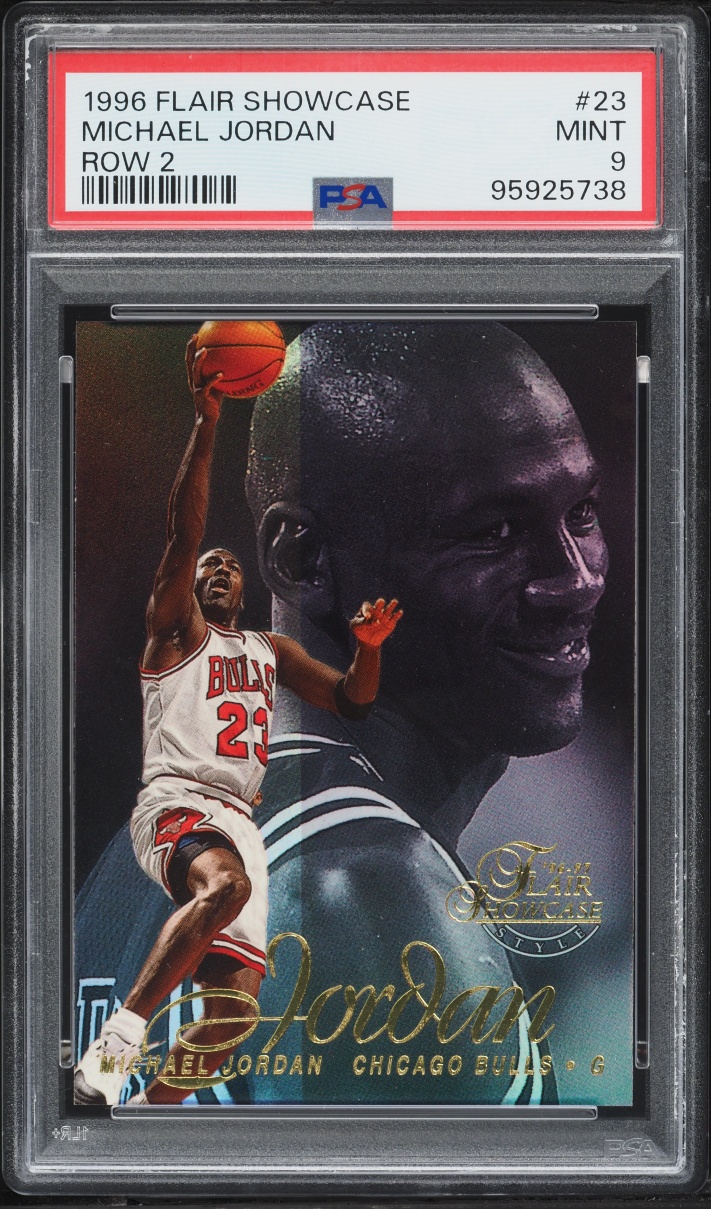 1996 Flair Showcase Row 2 Michael Jordan #23 PSA 9 MINT