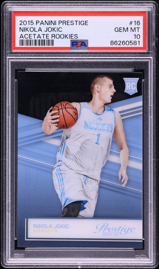 2015 Panini Prestige Acetate Nikola Jokic ROOKIE #16 PSA 10 GEM MINT