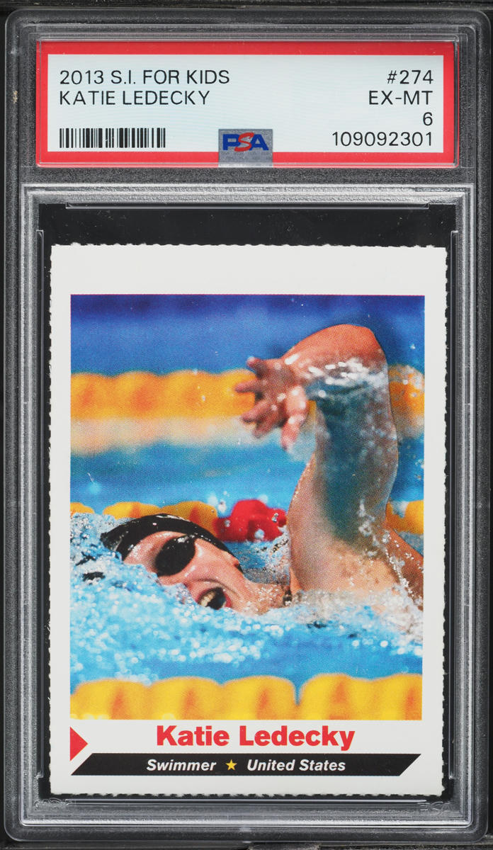 2013 Sports Illustrated For Kids Katie Ledecky ROOKIE #274 PSA 6 EXMT