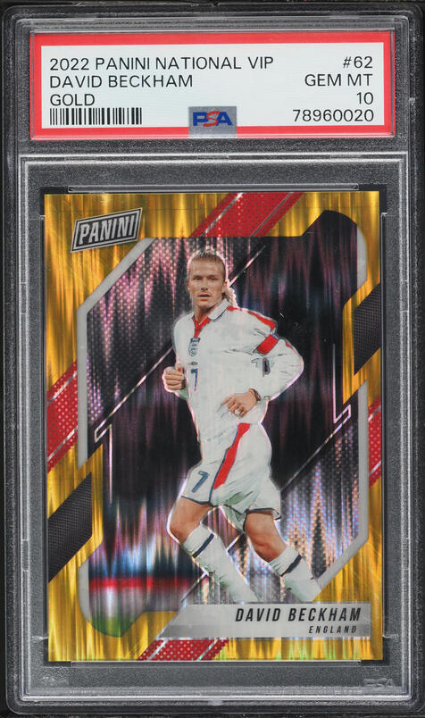 1997 Merlin's Premier Gold 98 Golden Moments David Beckham #G1 PSA