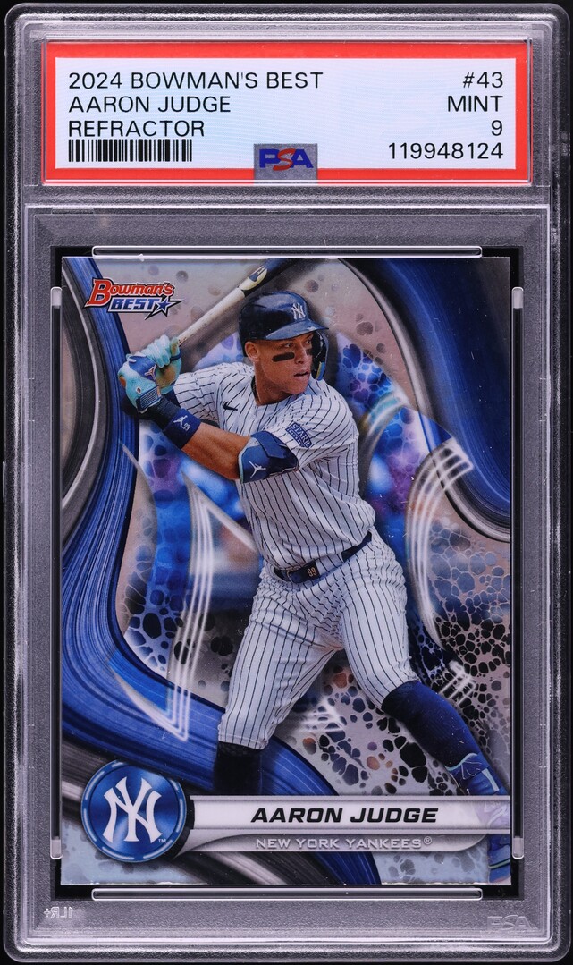 2024 Bowman's Best Refractor Aaron Judge #43 PSA 9 MINT