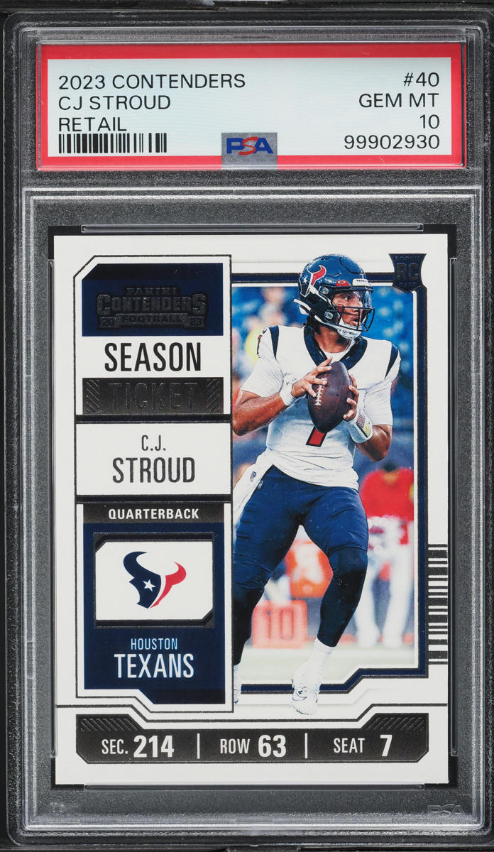 2023 Panini Contenders Retail C.J. Stroud ROOKIE #40 PSA 10 GEM MINT
