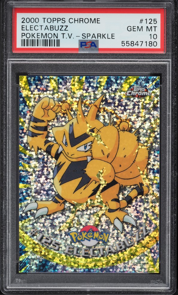 2000 Topps Chrome Pokemon Series 2 Sparkle Electabuzz #125 PSA 10 GEM MINT
