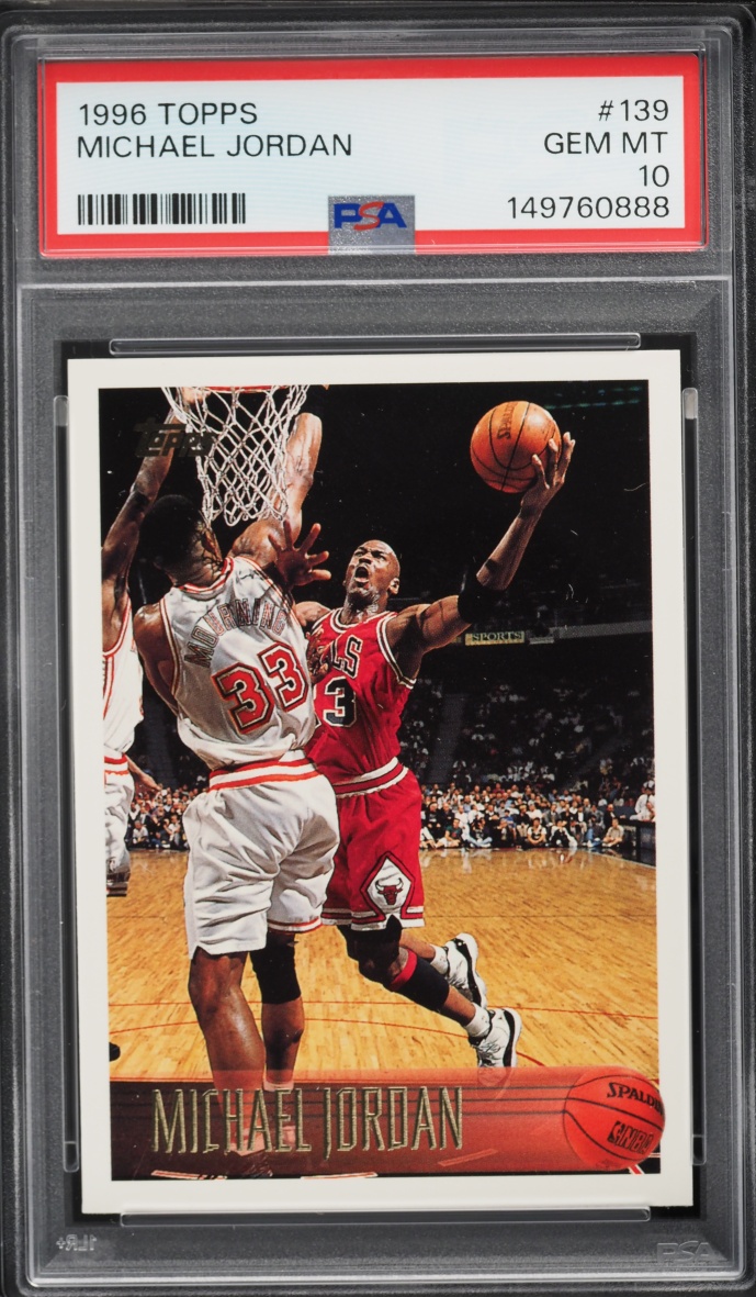 1996 Topps Basketball Michael Jordan #139 PSA 10 GEM MINT