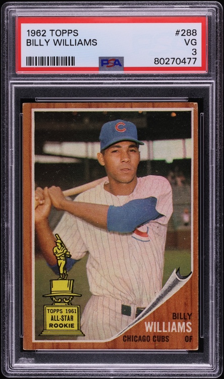1962 Topps Billy Williams #288 PSA 3 VG