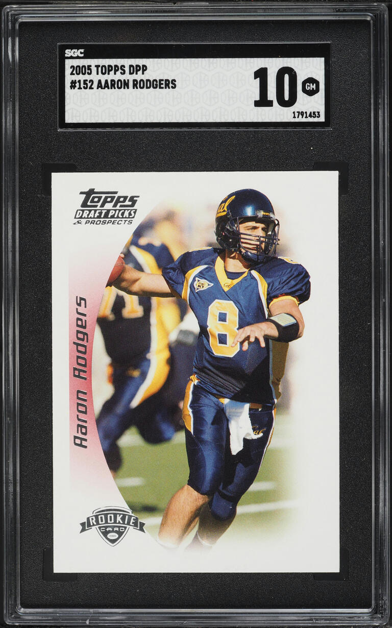 2005 Topps Draft Picks & Prospects Aaron Rodgers ROOKIE #152 SGC 10 GEM MINT