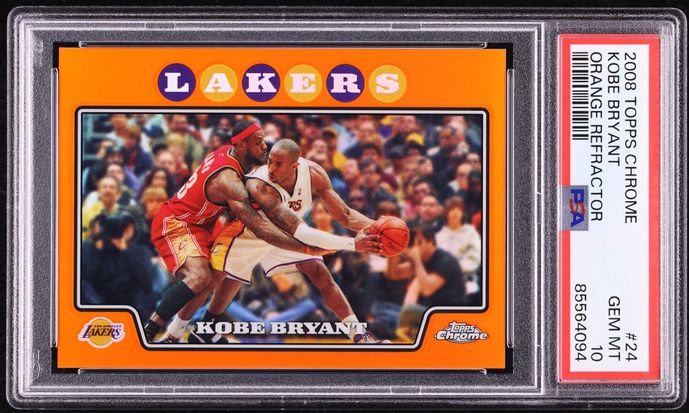 2001 Topps Chrome Kobe Bryant #50 PSA 10 GEM MINT on Fanatics Collect