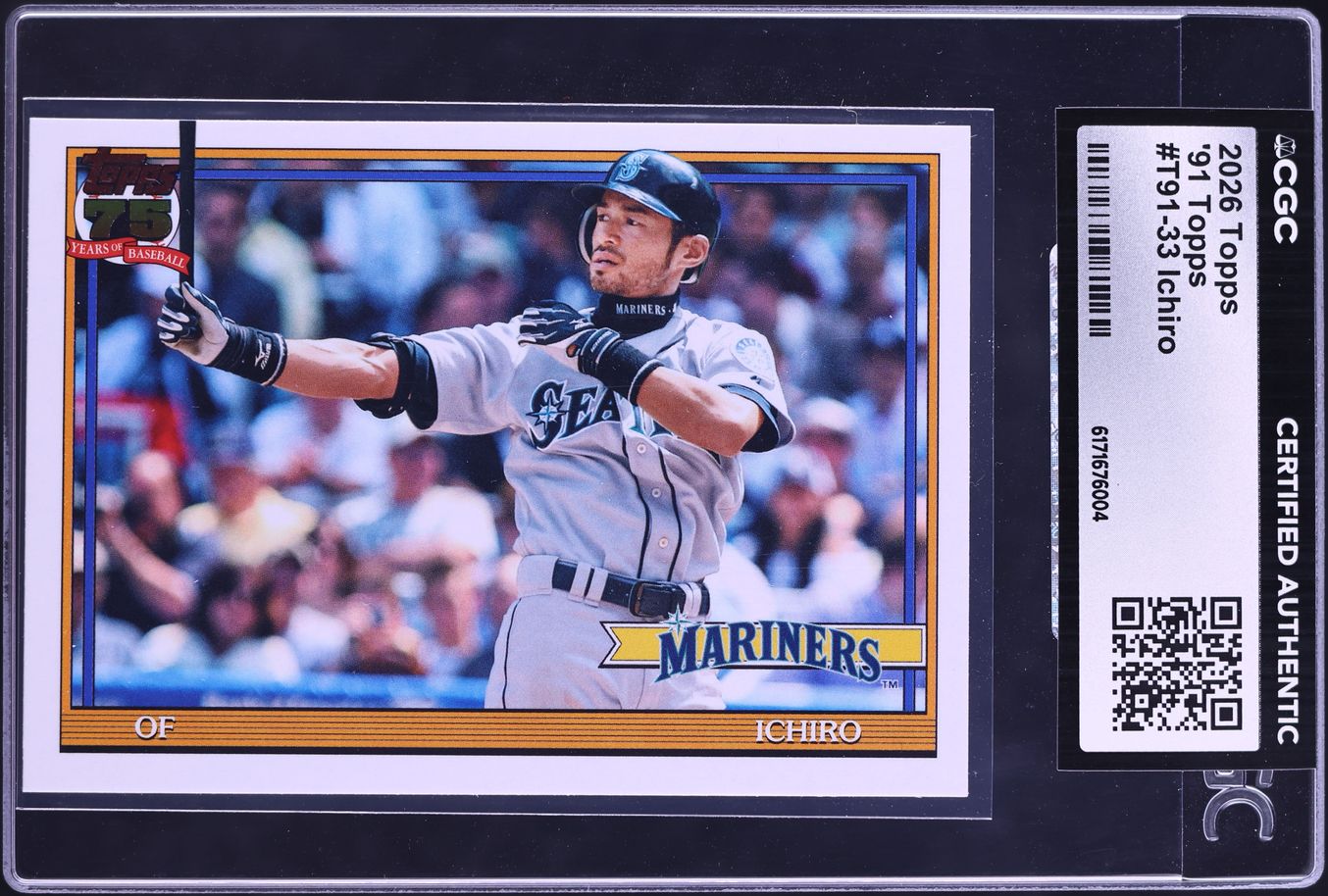 2026 Topps '91 Ichiro #T91-33 CGC AUTH