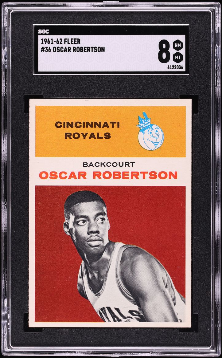 1961 Fleer Basketball Oscar Robertson ROOKIE #36 SGC 8 NM-MT