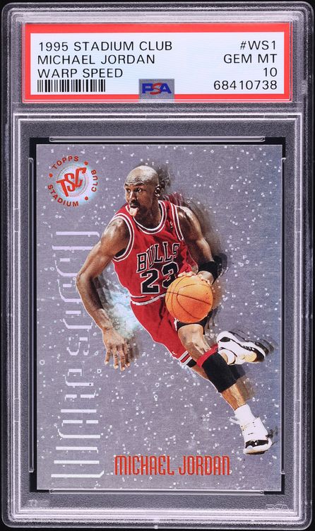 1995 Stadium Club Warp Speed Michael Jordan #WS1 PSA 10 GEM MINT