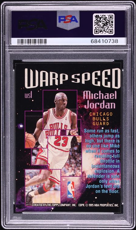 1995 Stadium Club Warp Speed Michael Jordan #WS1 PSA 10 GEM MINT