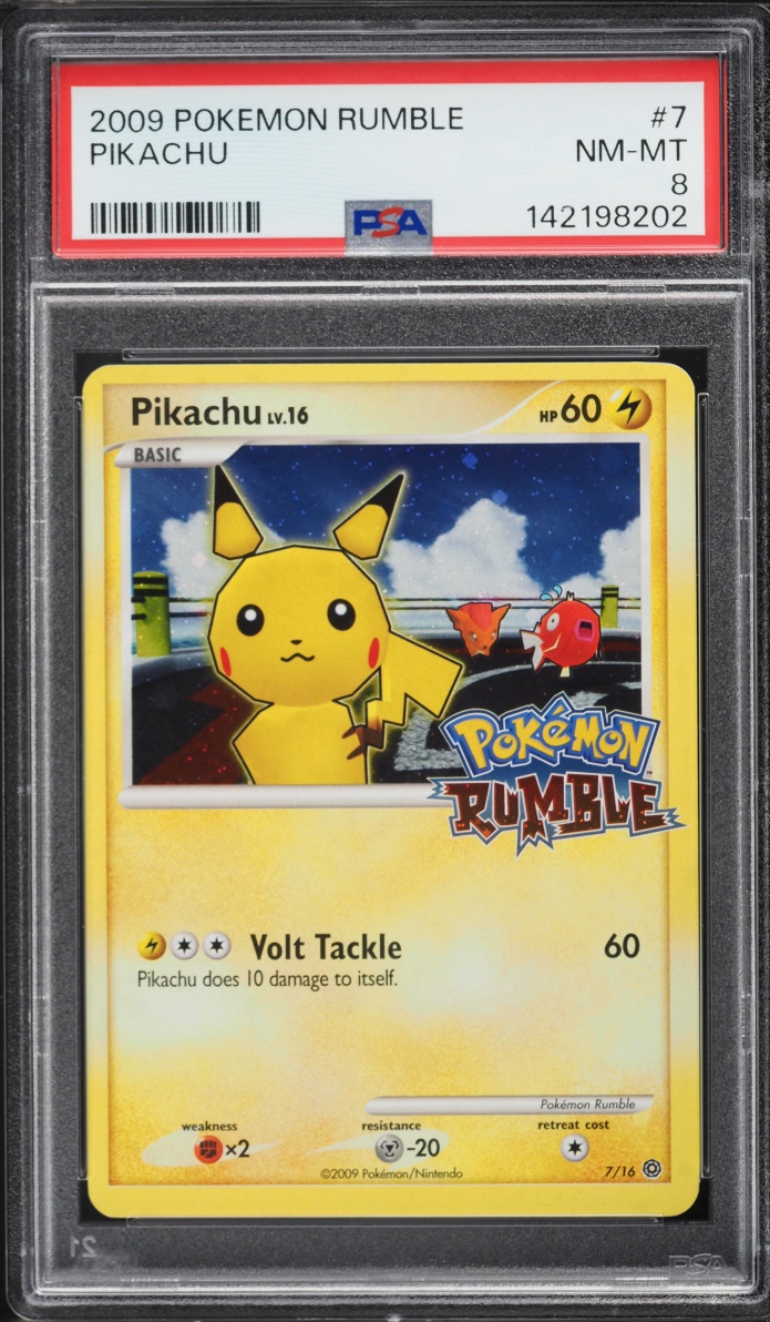 2009 Pokemon Platinum Rumble Pikachu #7 PSA 8 NM-MT