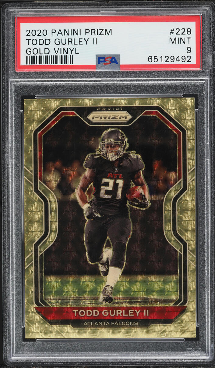 2020 Panini Prizm Gold Vinyl Todd Gurley II /5 #228 PSA 9 MINT