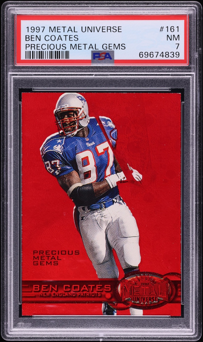 1997 Metal Universe Precious Metal Gems PMG Red Ben Coates /150 #161 PSA 7 NRMT - Photo 1