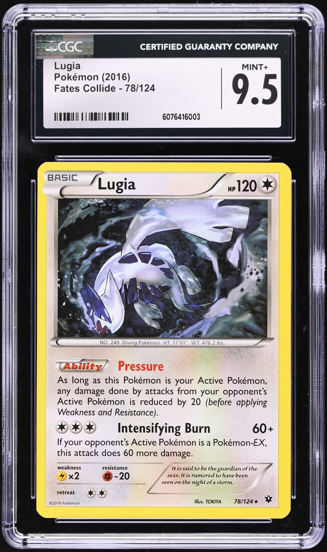 2016 Pokemon XY Fates Collide Lugia #78 CGC 9.5 MINT+