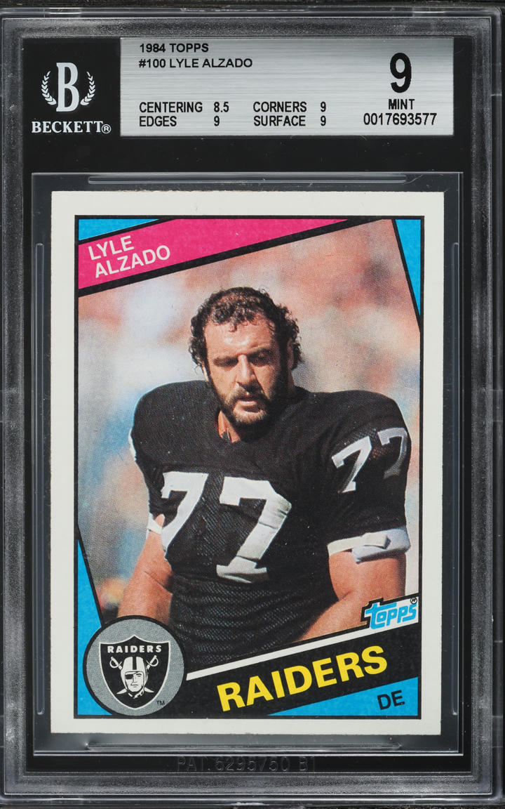 1984 Topps Football Lyle Alzado #100 BGS 9 MINT