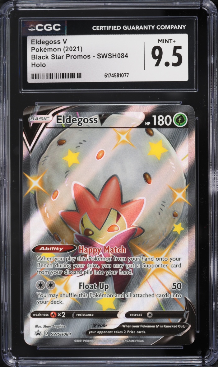 2021 Pokemon Sword & Shield Promo Shining Fates Shiny Eldegoss V #SWSH084 CGC 9.5 MINT+