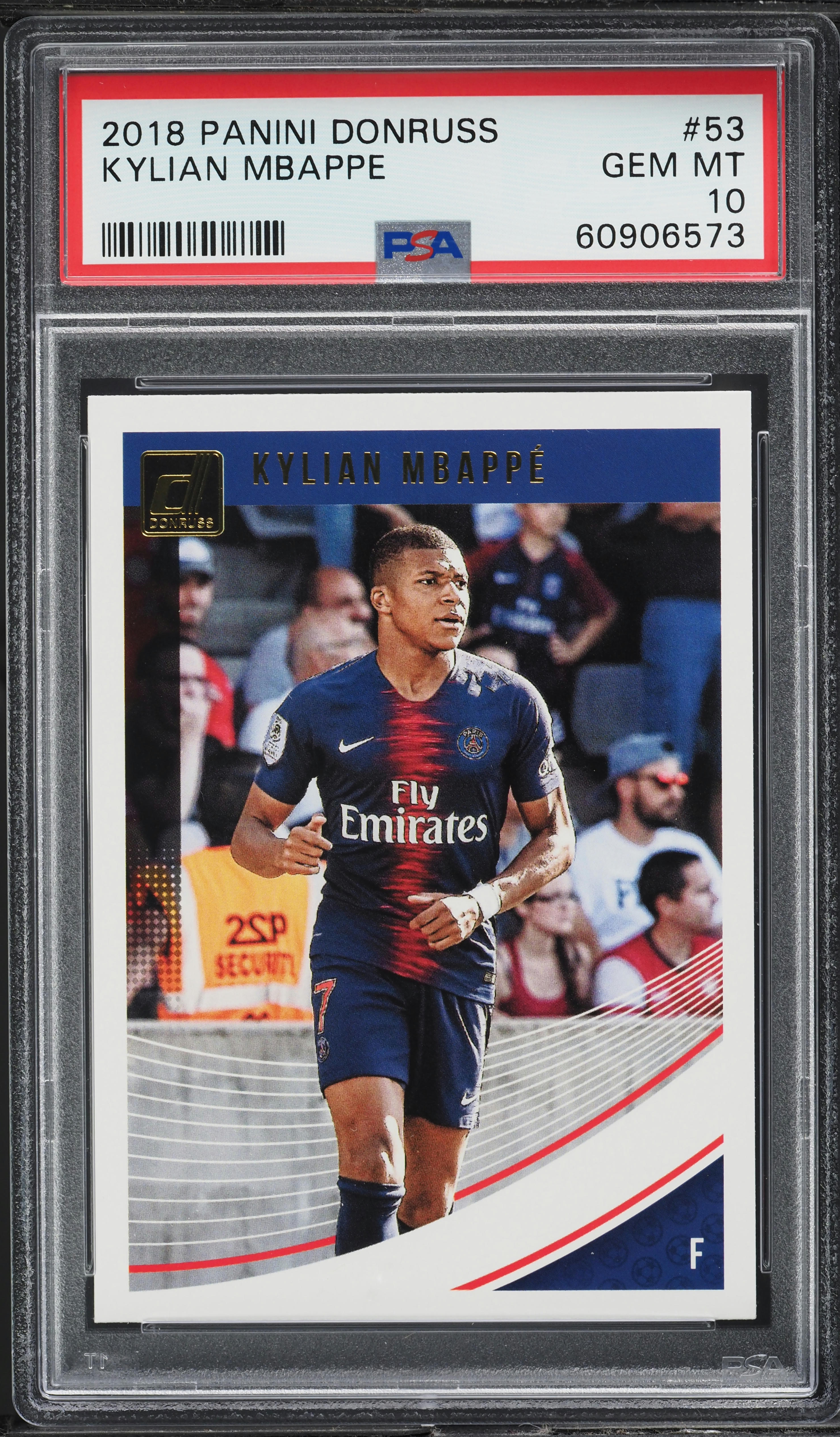 2018 Donruss Soccer Kylian Mbappe #53 PSA 10 GEM MINT on